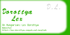 dorottya lex business card